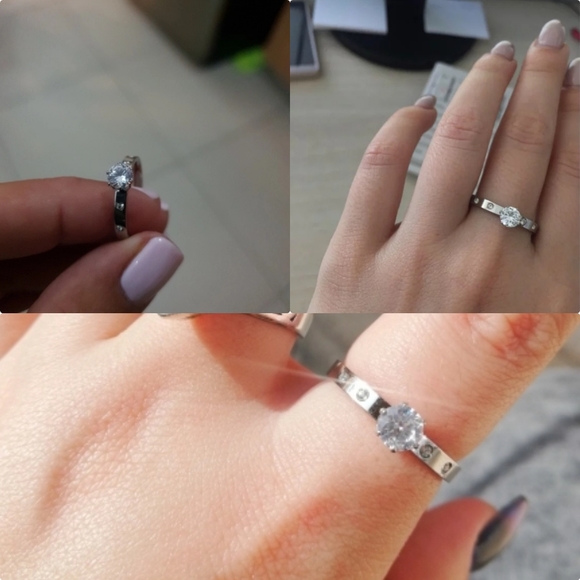 💚IN STOCK 💚 5⭐ rated  CZ Stainless Steel Ring - Picture 2 of 4
